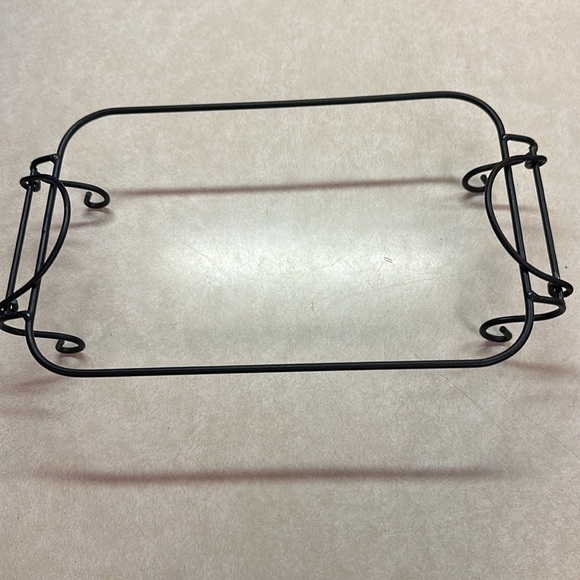 Temptations Old World Red Orange Muffin Tin Tray With Metal Rack EUC - Picture 8 of 9